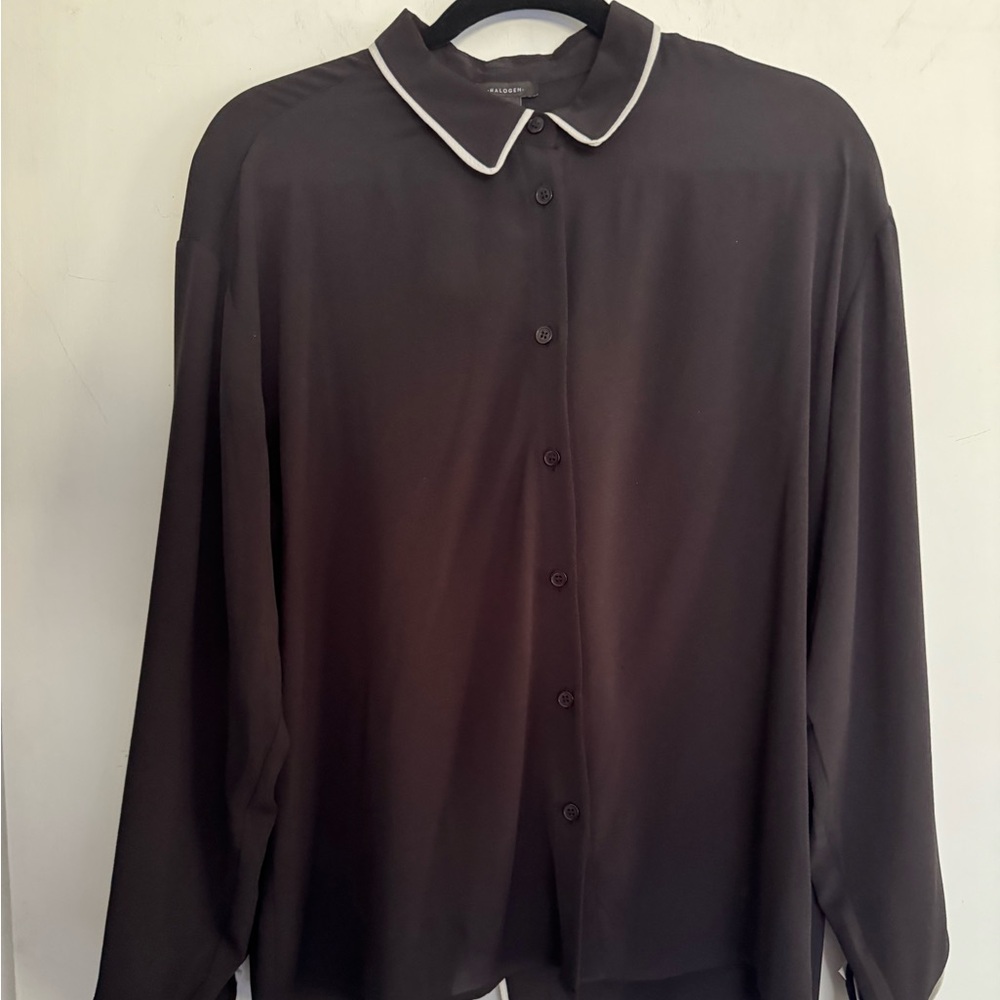 Halogen Charcoal Blouse